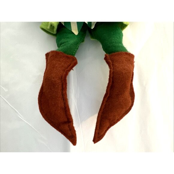 Annalee Christmas Elf Pixie Felt Ornament Figurine 11" Posable Shelf Sitter VTG - Picture 5 of 8